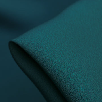 Cady Teal Satin-Backed Crepe