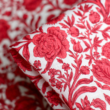 Sambourne Red - Liberty Sycamore Linen