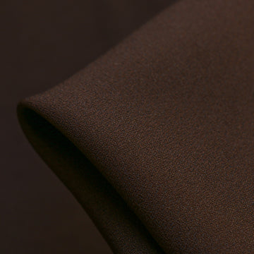 Cady Chocolate Satin-Backed Crepe