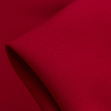 Cady Rosso Satin-Backed Crepe