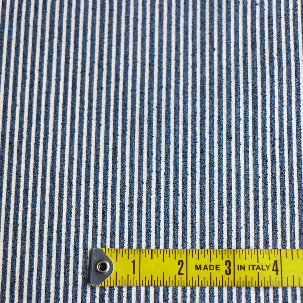 Koroni Navy Textured Stripe