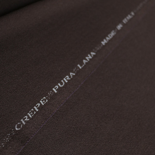 Remnant of Motiv Espresso Wool Crepe