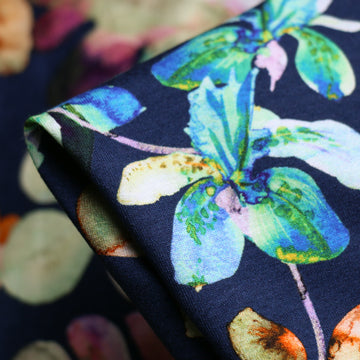 Emerald Tropics Viscose Jersey