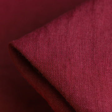 Remnant of Bedford Garnet Washed Linen