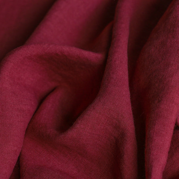 Bedford Garnet Washed Linen