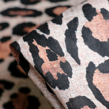 Vintage Cat Printed Linen