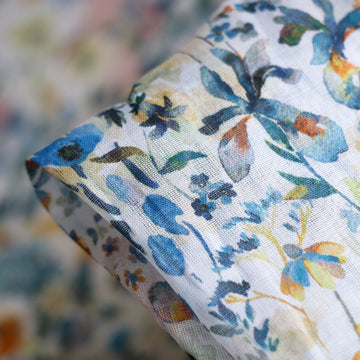 Felda Blue - Liberty Fabrics - Chloe Cotton Chiffon