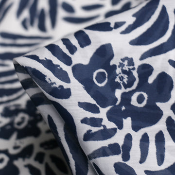 June Bloom Navy/White