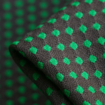 Mante Verde Wool Jacquard Spot