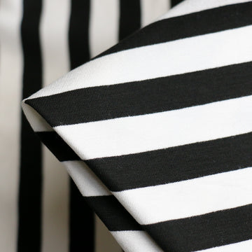 Breton Stripe Milk/Black Jersey