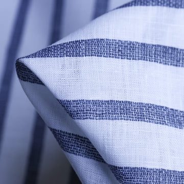 Marzia Navy Stripe Linen