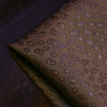 Cachemire Bronze/Black Mini Paisley - Fancy Lining