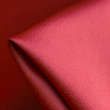 Julia Cady Pomelo Red Satin-Backed Crepe