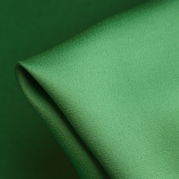 Remnant of Julia Cady Kelly Green Satin-Backed Crepe