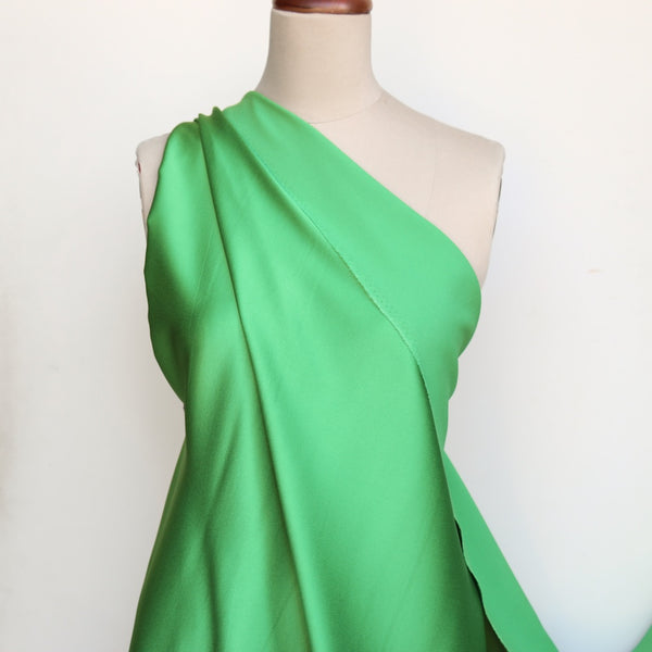 Remnant of Julia Cady Kelly Green Satin-Backed Crepe