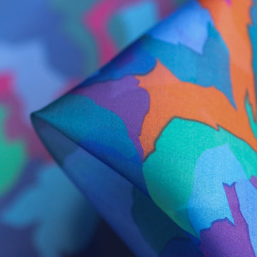 Festivale Blu Silk Organza