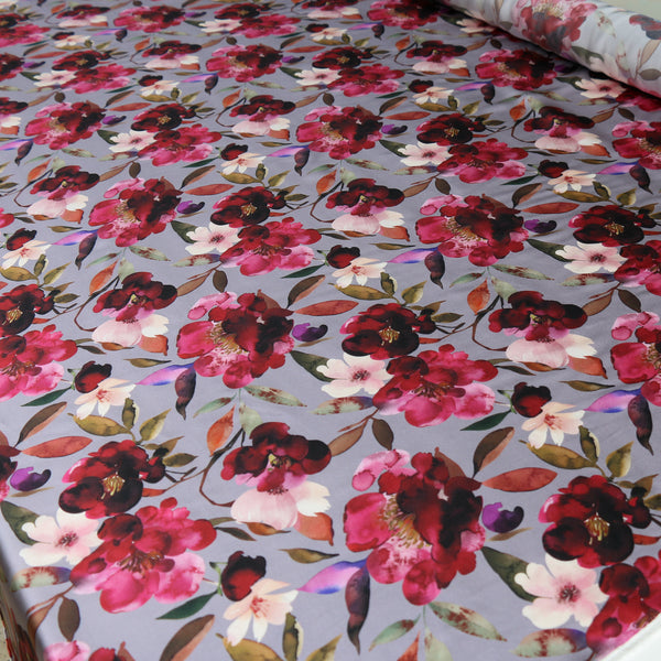 Remnant of Belle Bloom Silk Satin