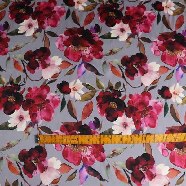 Remnant of Belle Bloom Silk Satin