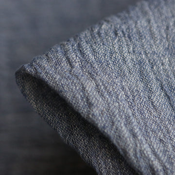 Lisbon Chambray Crinkle Linen
