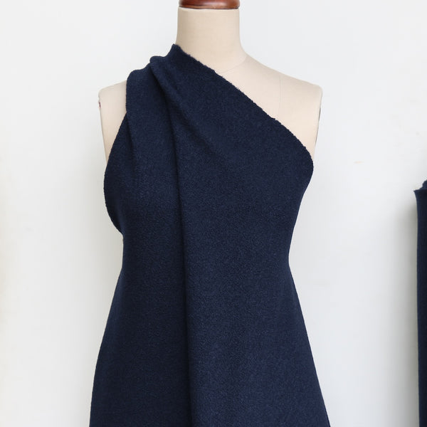 Remnant of Bollito Blu Marino - Boiled Wool