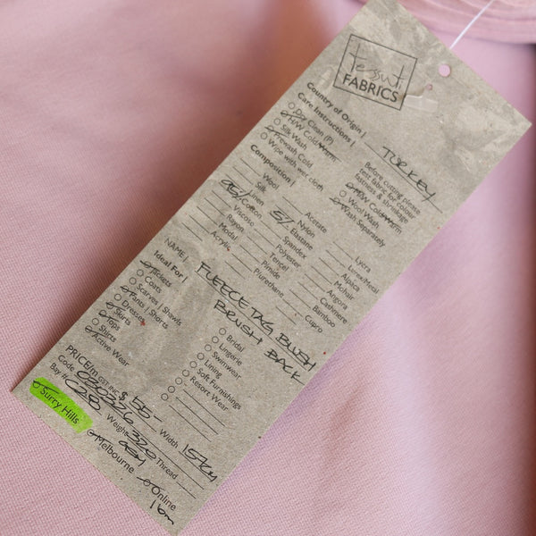 Fleece Tag Blush Brush Back