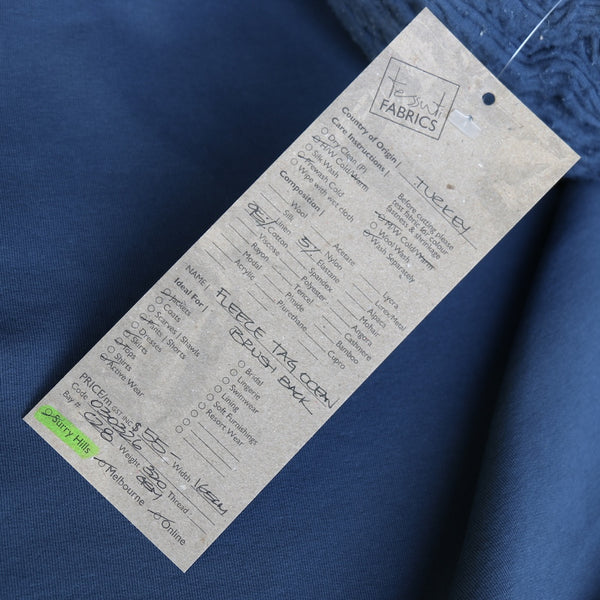 Fleece Tag Ocean Brush Back