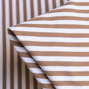 Annecey Stripe Caramel/White Jersey