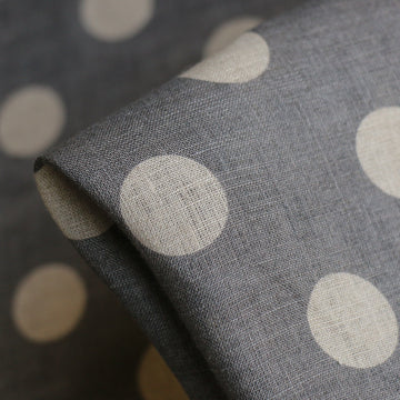 Keiko Spot Pewter Linen