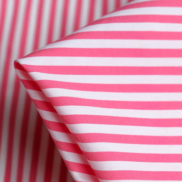 Stripes Pink Microprene