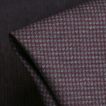 Houndstooth Ponti Cherry/Grey