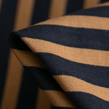 Shikku Stripe Navy/Brûlée