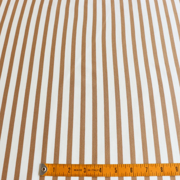 Shikku Stripe Off White/Brûlée