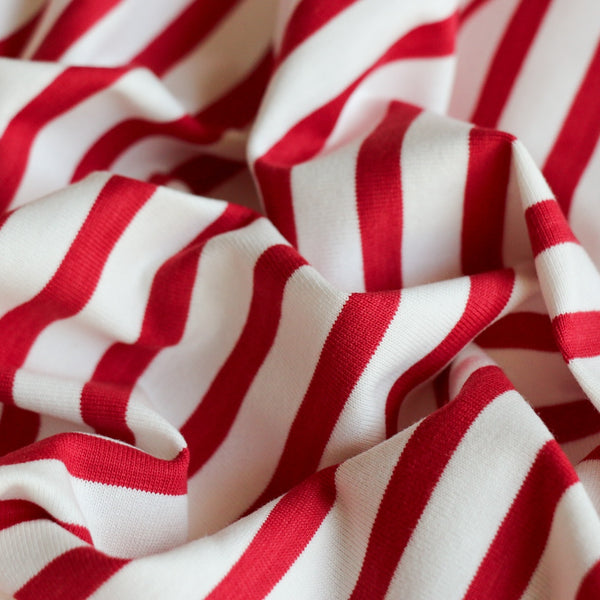Shikku Stripe Off White/Red