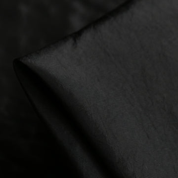 Shantung Black Technical Polyester
