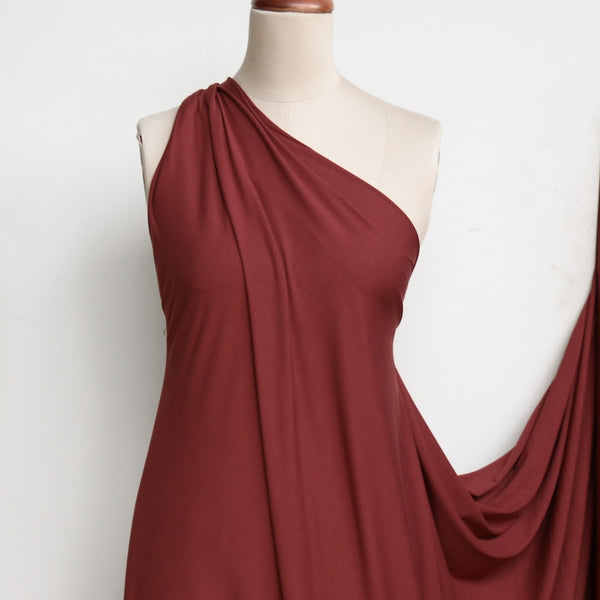 Bamboo Jersey Knit - Henna (265gsm)