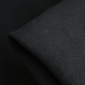Lido Black Stonewashed Linen