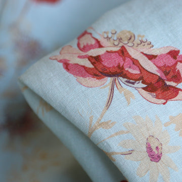 Giardino Blue Printed Linen