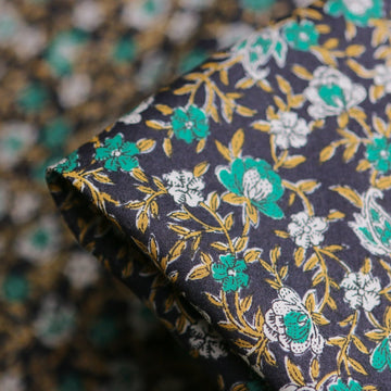 Misha Coal/Jade Cotton