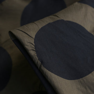 Kana Olive Spot Ripple Cotton Lawn