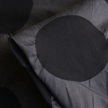 Kana Charcoal Spot Ripple Cotton Lawn