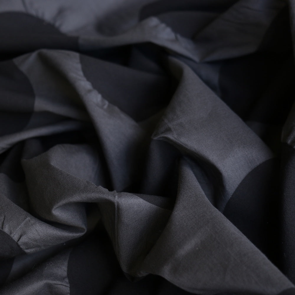 Kana Charcoal Spot Ripple Cotton Lawn