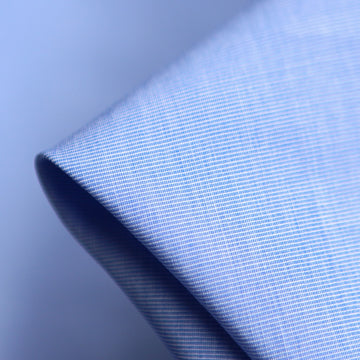 Blue Porto Stretch Cotton Shirting