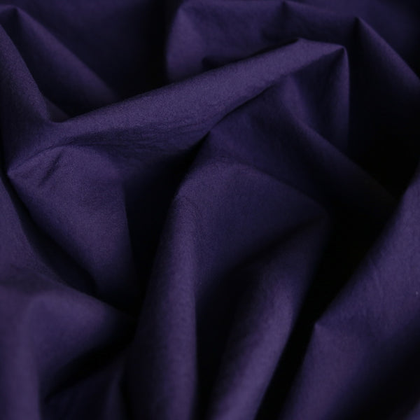 Akira Poplin Indigo Violet - Typewriter Cotton - Washer Finish