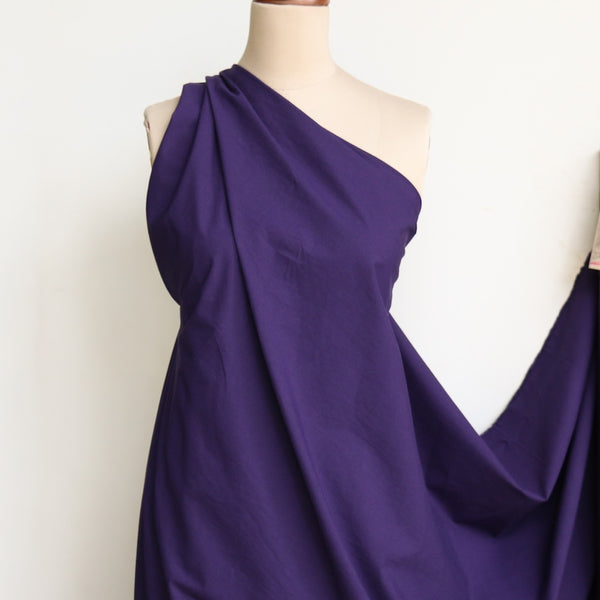 Akira Poplin Indigo Violet - Typewriter Cotton - Washer Finish