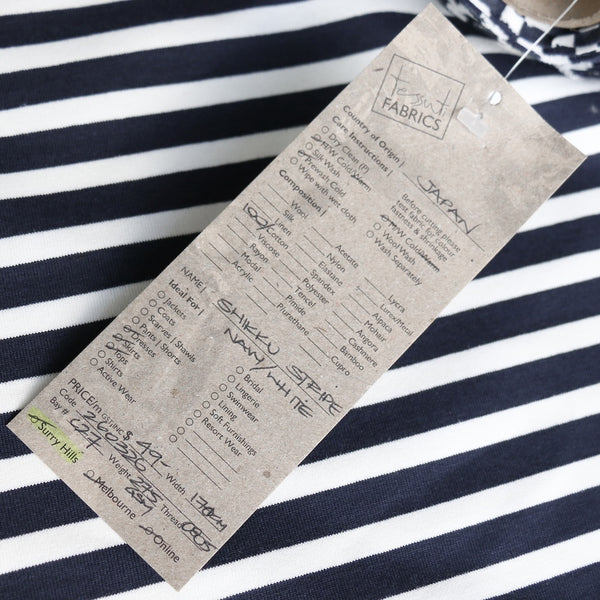 Shikku Stripe Navy/White