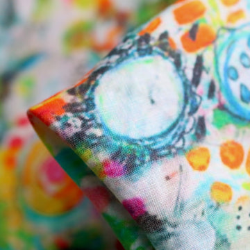 Electric Paradise Washed Printed Linen