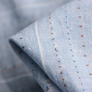 Claudia Sky Jacquard Linen/Cotton