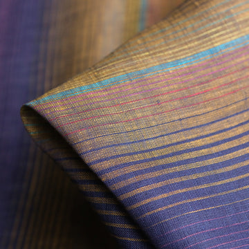 Copper/Dusk Multi Stripe Linen