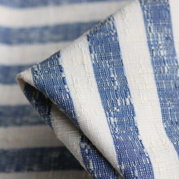 Atrani Stripe Blue/Ivory Linen