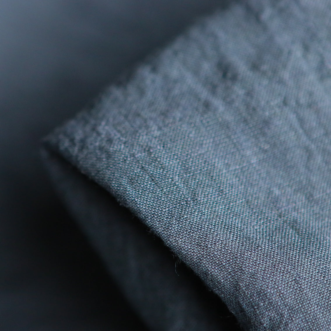 Yarn Dyed Washed Linen - Indigo Yarn Dyed Washed Linen - Indigo